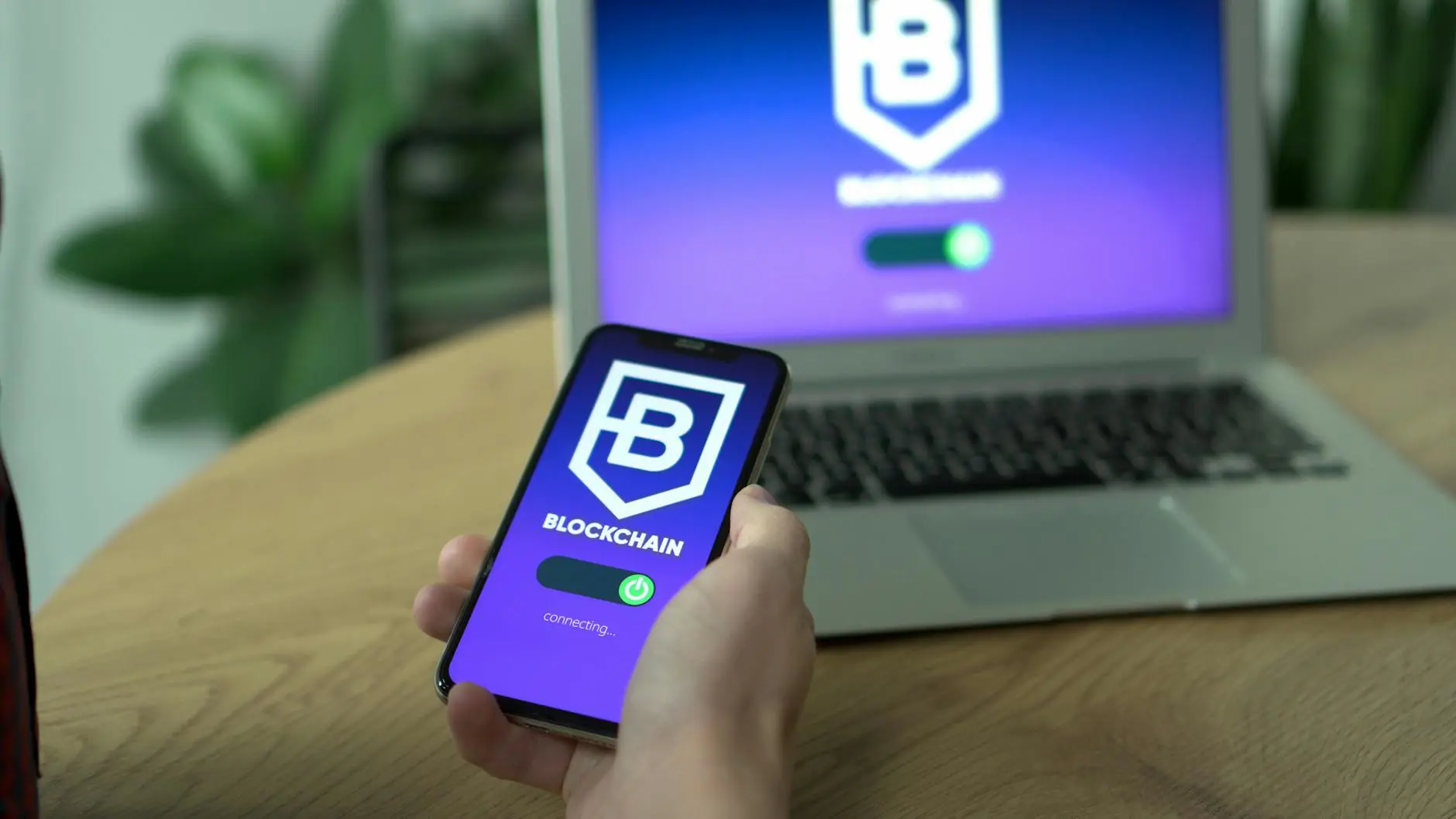 Akıllı sözleşme ve blockchain görseli