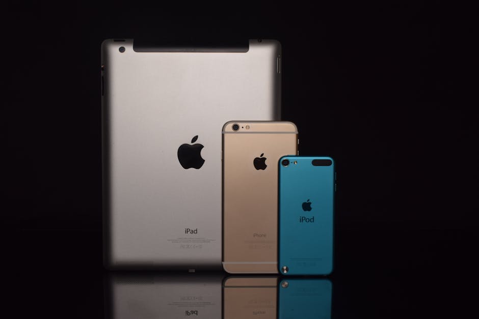 Uzay Grisi Ipad, Altın Iphone 6 Ve Mavi Ipod Touch