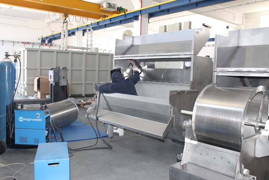 ağır makine, atölye, çelik imalat içeren Ücretsiz stok fotoğraf