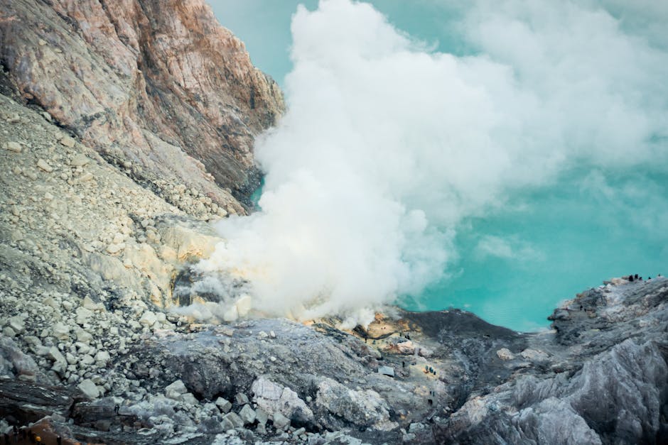 açık hava, asidik göl, Asya içeren Ücretsiz stok fotoğraf