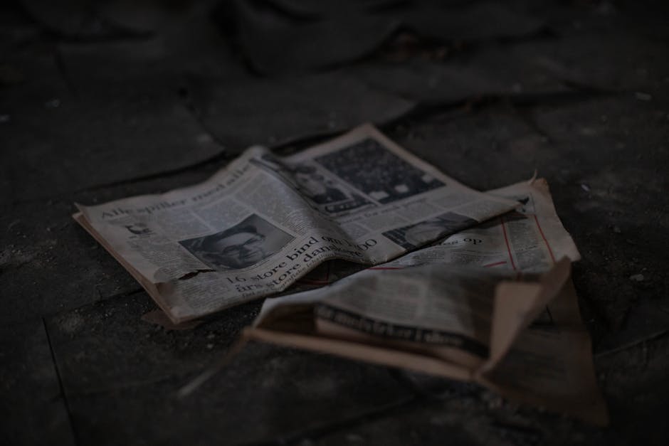 Kaldırım üzerine Gazete Yazısı