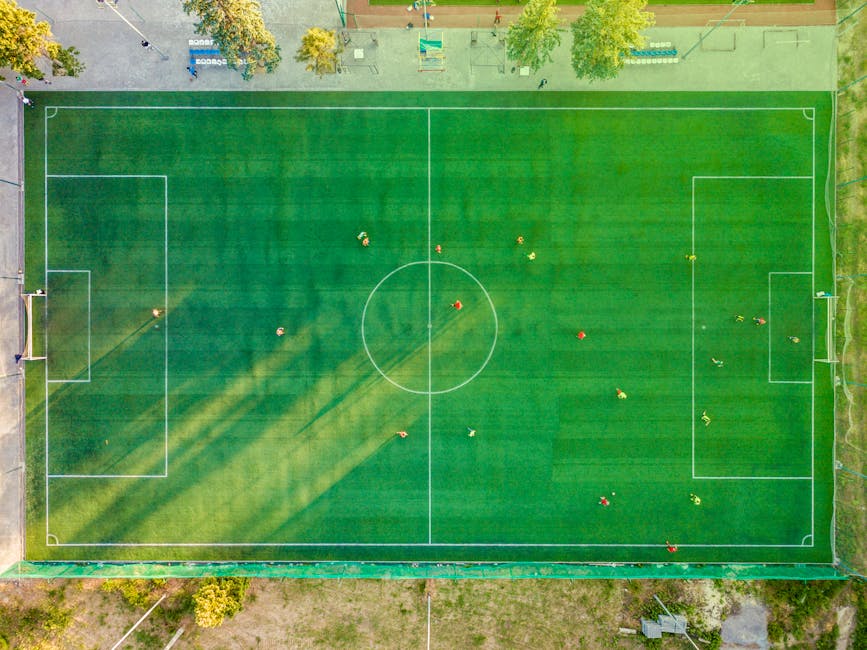 Futbol Sahasının Havadan Görünümü